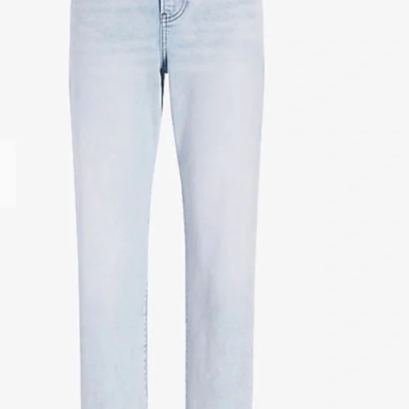 Express Mid Rise Blue Tinted Boyfriend Jeans Brand New With Tag 🏷 - Picture 7 of 16